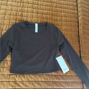 lululemon athletica Long Sleeve Top - Dark Brown